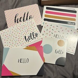 Set of 48 hello cards